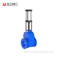 Ceramic double disc gate valve flanged